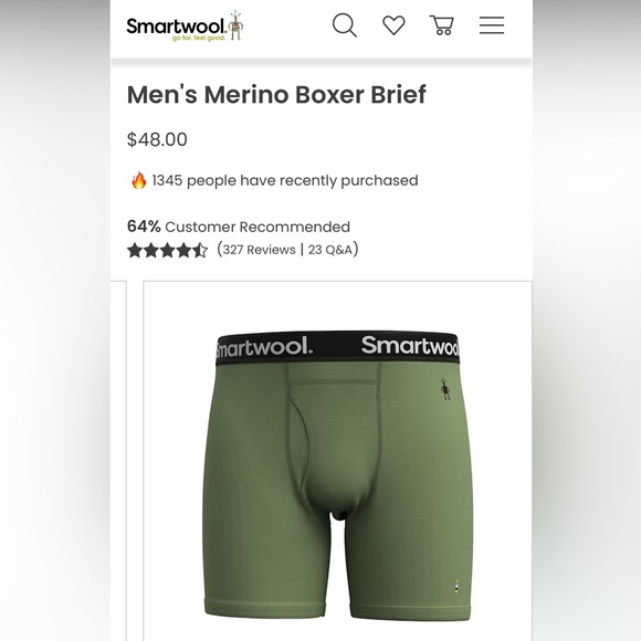 Smartwool Men’s Merino Boxer Brief - Picture 1 of 9